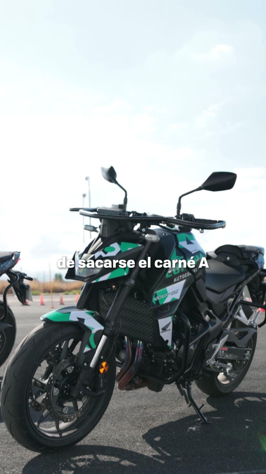 Curso del Permiso A en pista — Autoescuela Europa